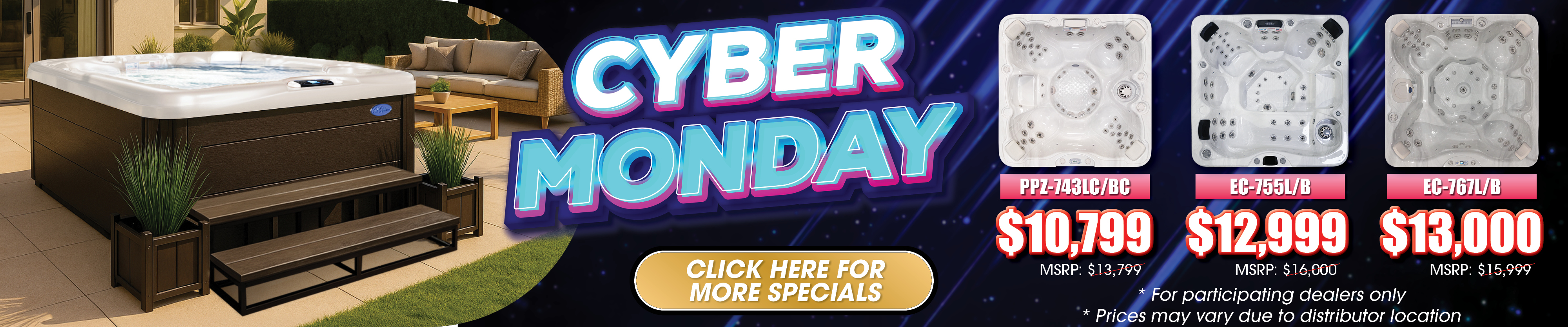 Calspas hot tub being used in a family setting - Berwyn